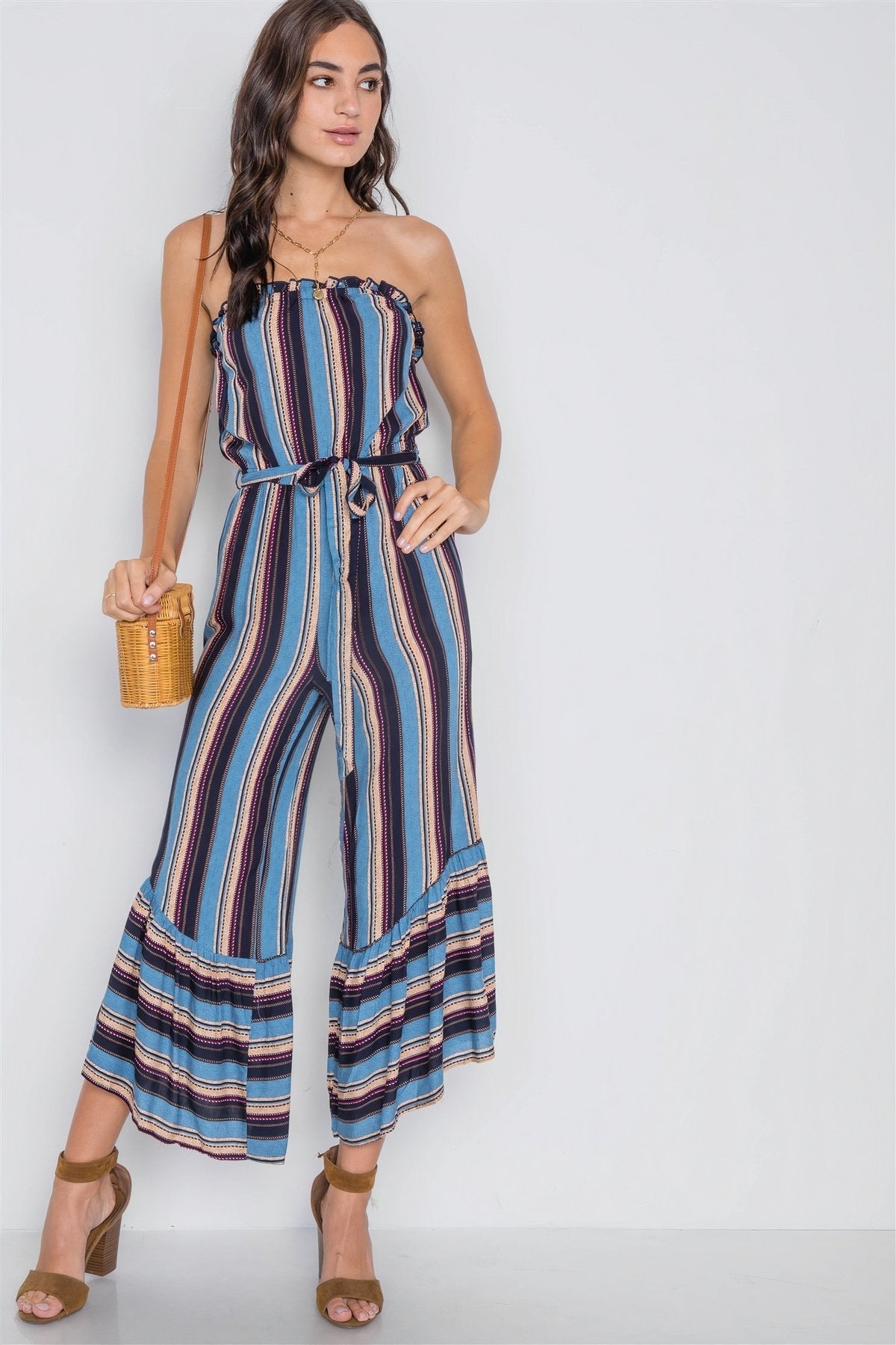 Amalfi™ | Blue Stripe Jumpsuit