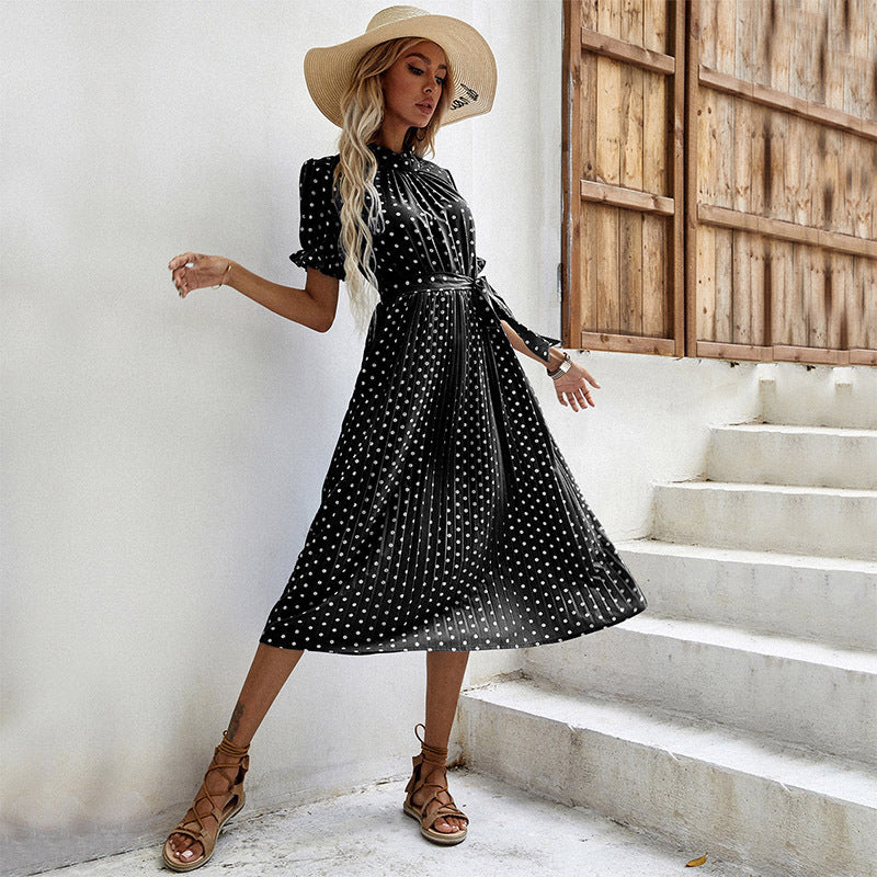 Monique™ | Monochrome Floral Midi Dress