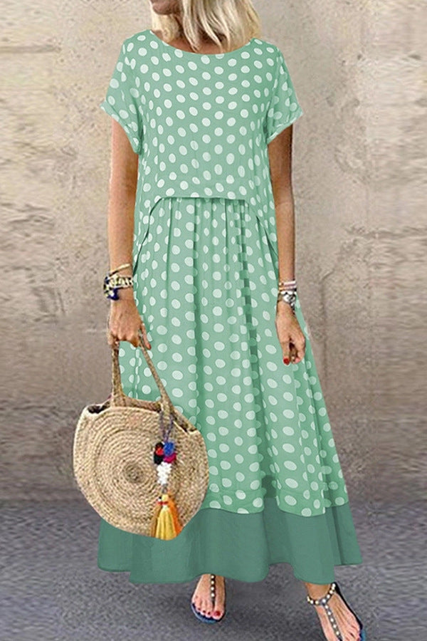 Cali™ | Casual Over-Sized Polka Dress