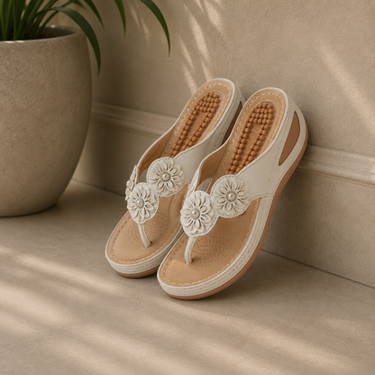 Serene™ | Orthopedic Floral Wedge Sandals