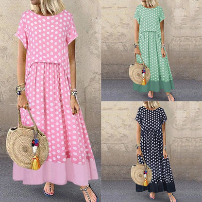 Cali™ | Casual Over-Sized Polka Dress