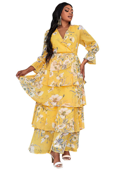 Aurelia™ | Tiered Floral Maxi Dress