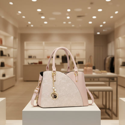 Rosalie™ | Lace Detail Top Handle Bag
