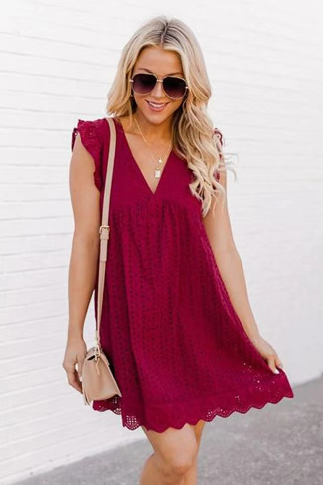 Santorini™ | Blue Eyelet Dress