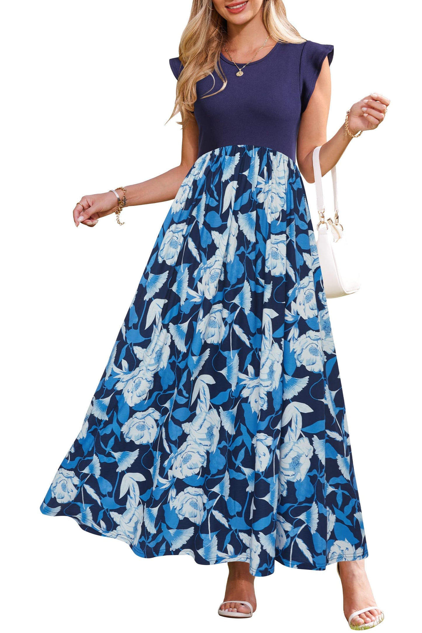 Clara™ | Pastel Floral Tiered Dress