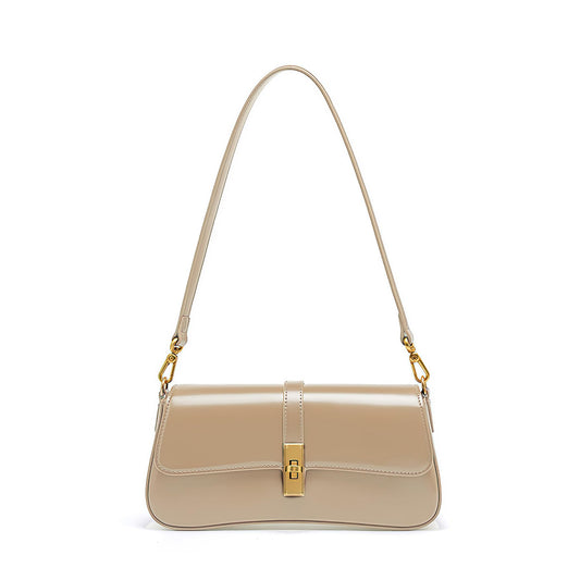 Eleanor™ | Glossy Baguette Shoulder Bag