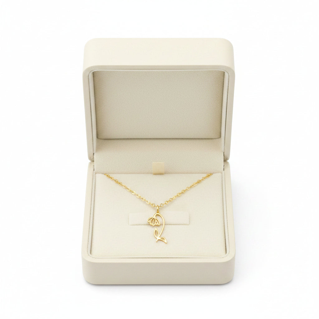 Dahlia™ | Delicate Cutout Floral Charm Necklace