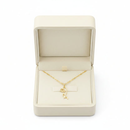 Dahlia™ | Delicate Cutout Floral Charm Necklace