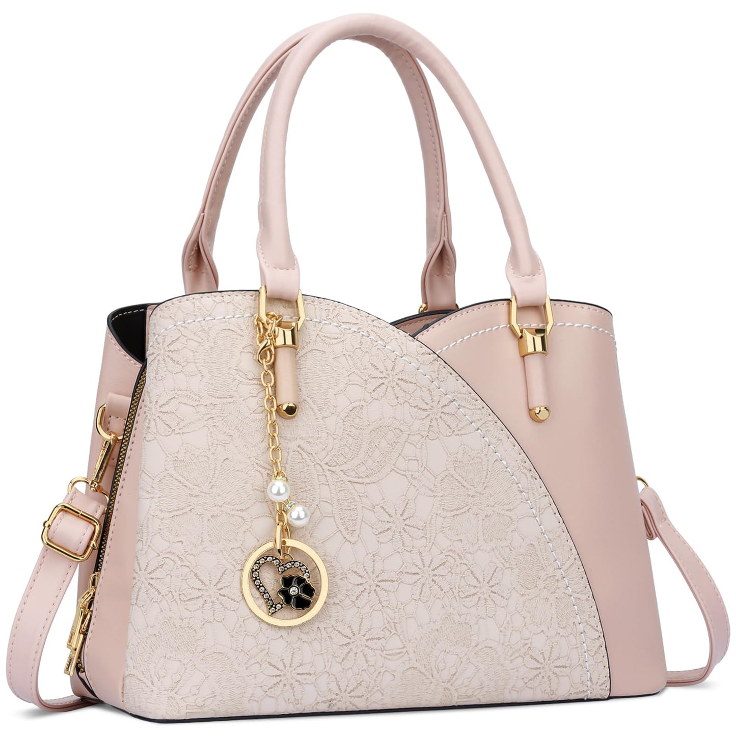 Rosalie™ | Lace Detail Top Handle Bag