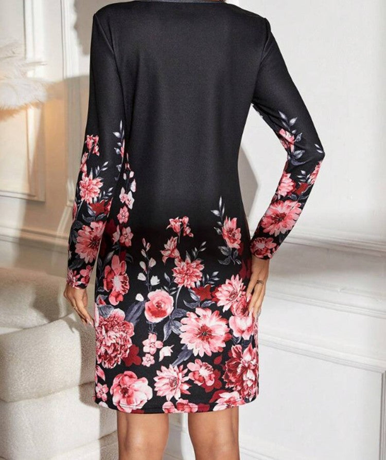Seraphina™ | Midnight Rose Dress