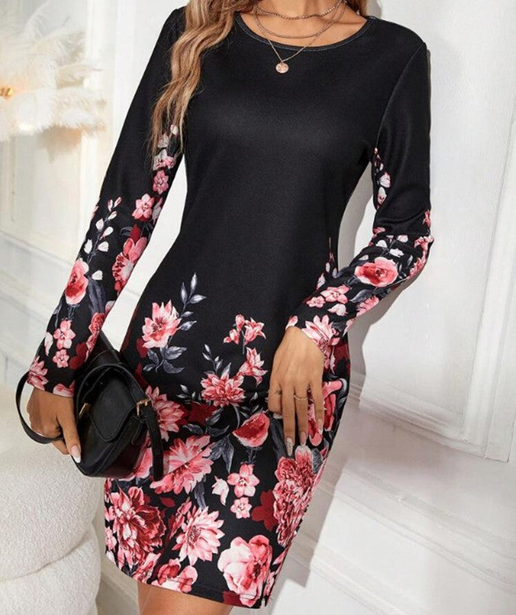 Seraphina™ | Midnight Rose Dress