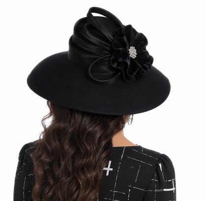 The Buckingham™ | Elegant Crystal Church Hat