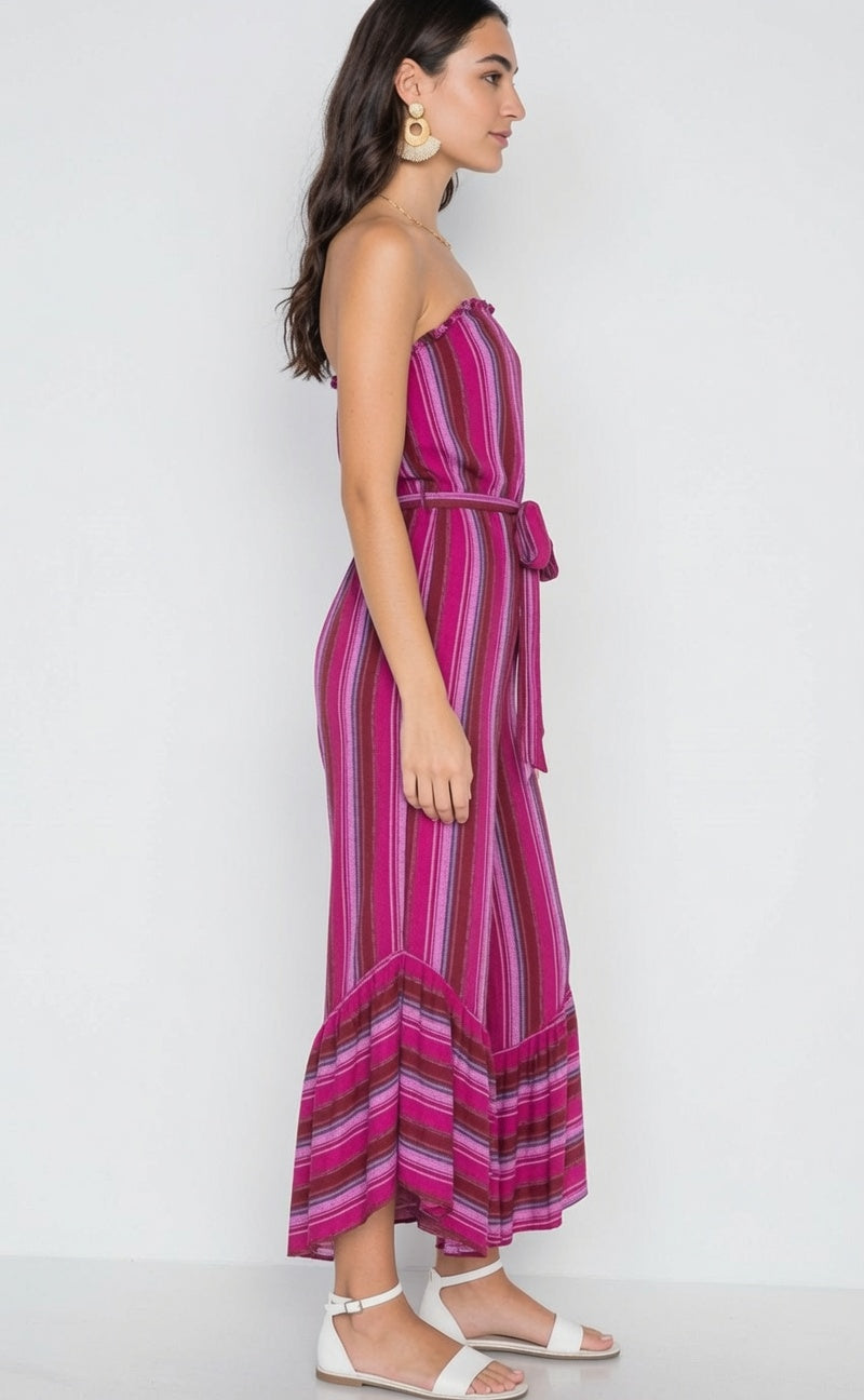 Amalfi™ | Pink Stripe Jumpsuit