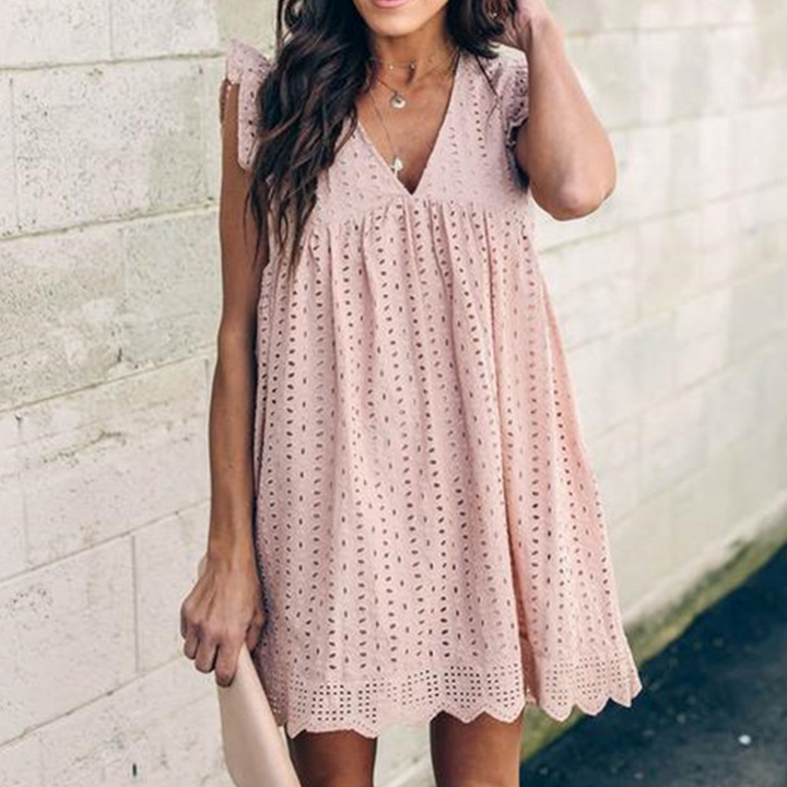 Santorini™ | Blue Eyelet Dress
