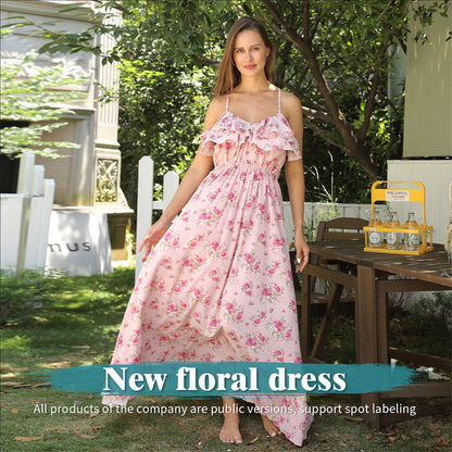 The Maldives™ | Pink Floral Maxi Dress