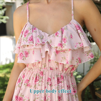 The Maldives™ | Pink Floral Maxi Dress