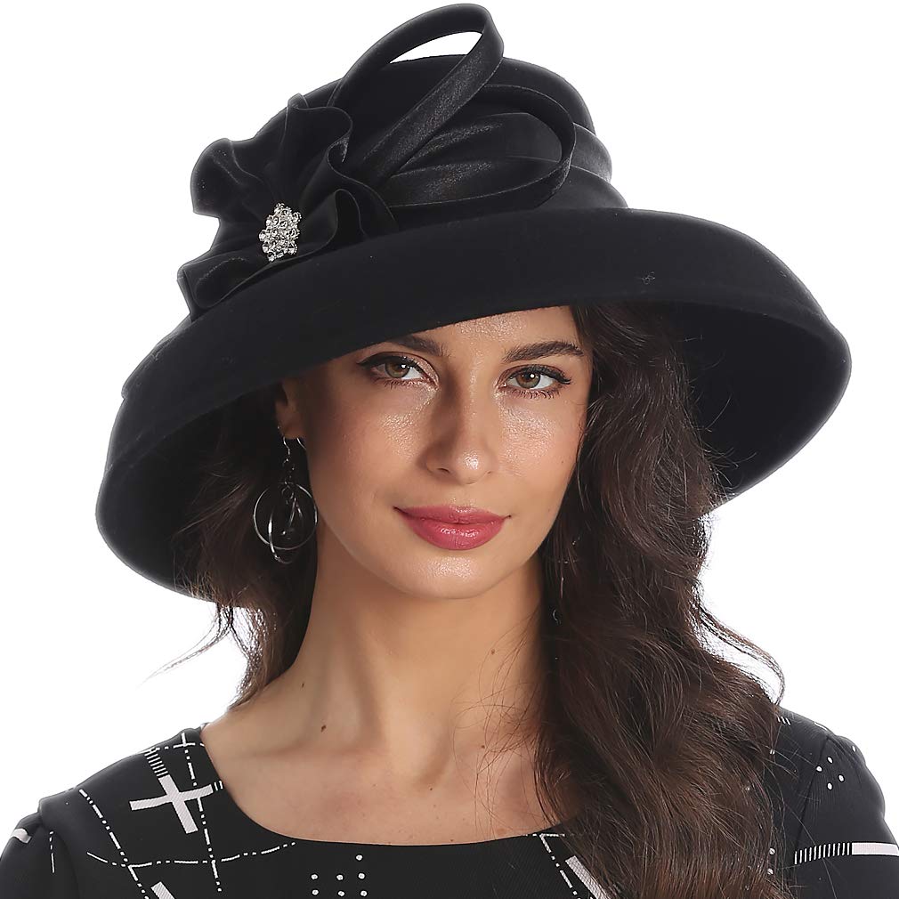 The Buckingham™ | Elegant Crystal Church Hat