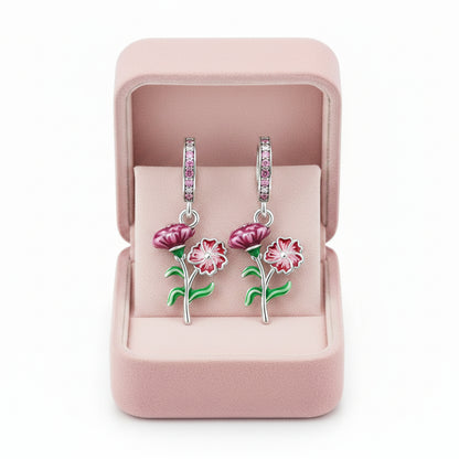 Rosalie™ | Sterling Silver Enamel Flower Pendant
