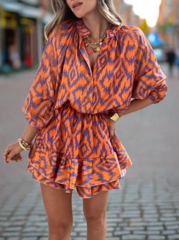 Kendra™ | Sunset Printed Mini Dress