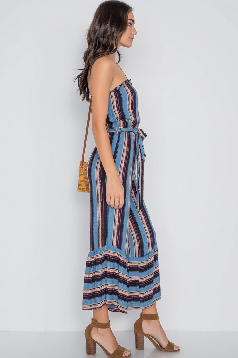 Amalfi™ | Blue Stripe Jumpsuit