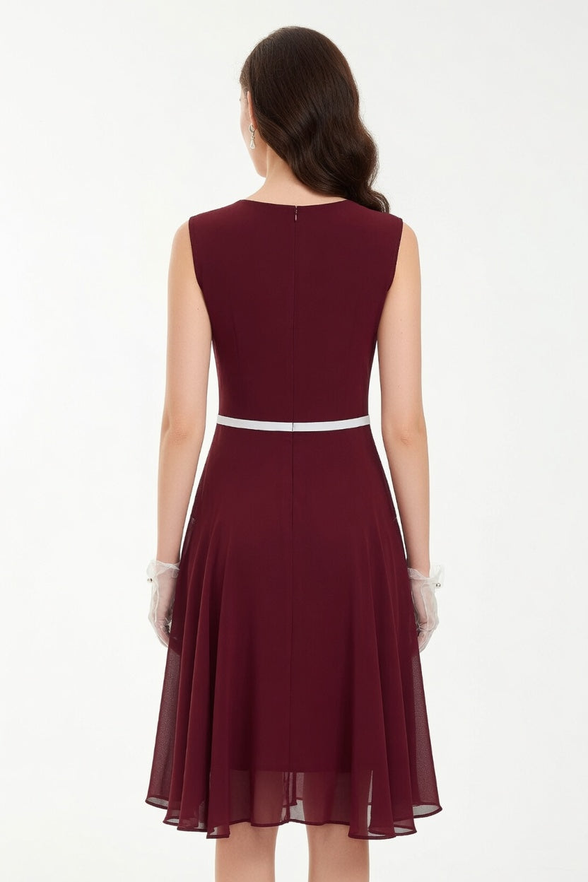 Merlot™ | Elegant Flare Dress