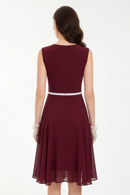 Merlot™ | Elegant Flare Dress