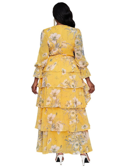 Aurelia™ | Tiered Floral Maxi Dress