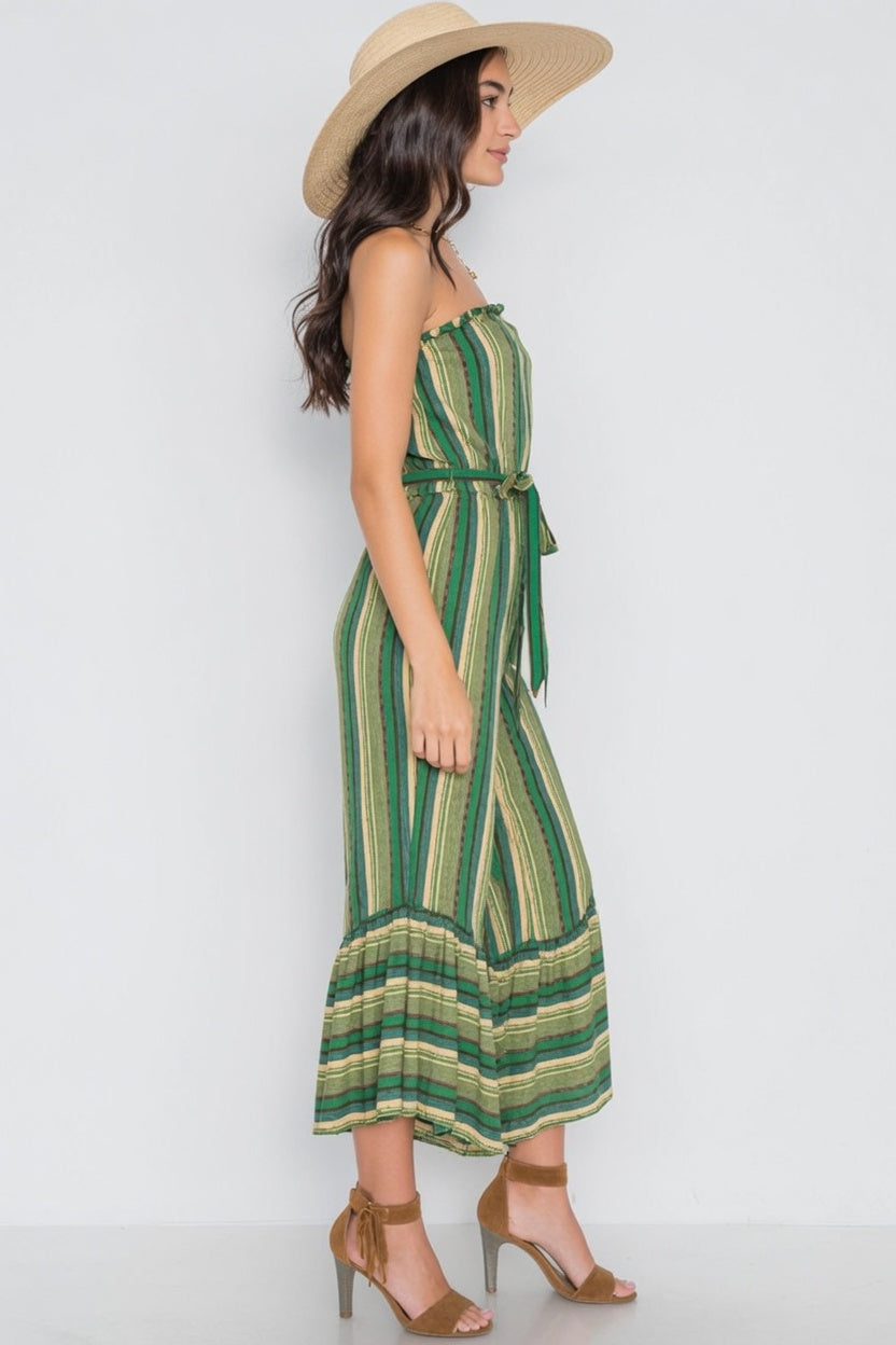 Amalfi™ | Green Stripe Jumpsuit